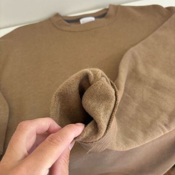 Columbia Mens Hart Mountain II Crewneck Fleece Sweatshirt Delta Brown Large - Picture 10 of 13